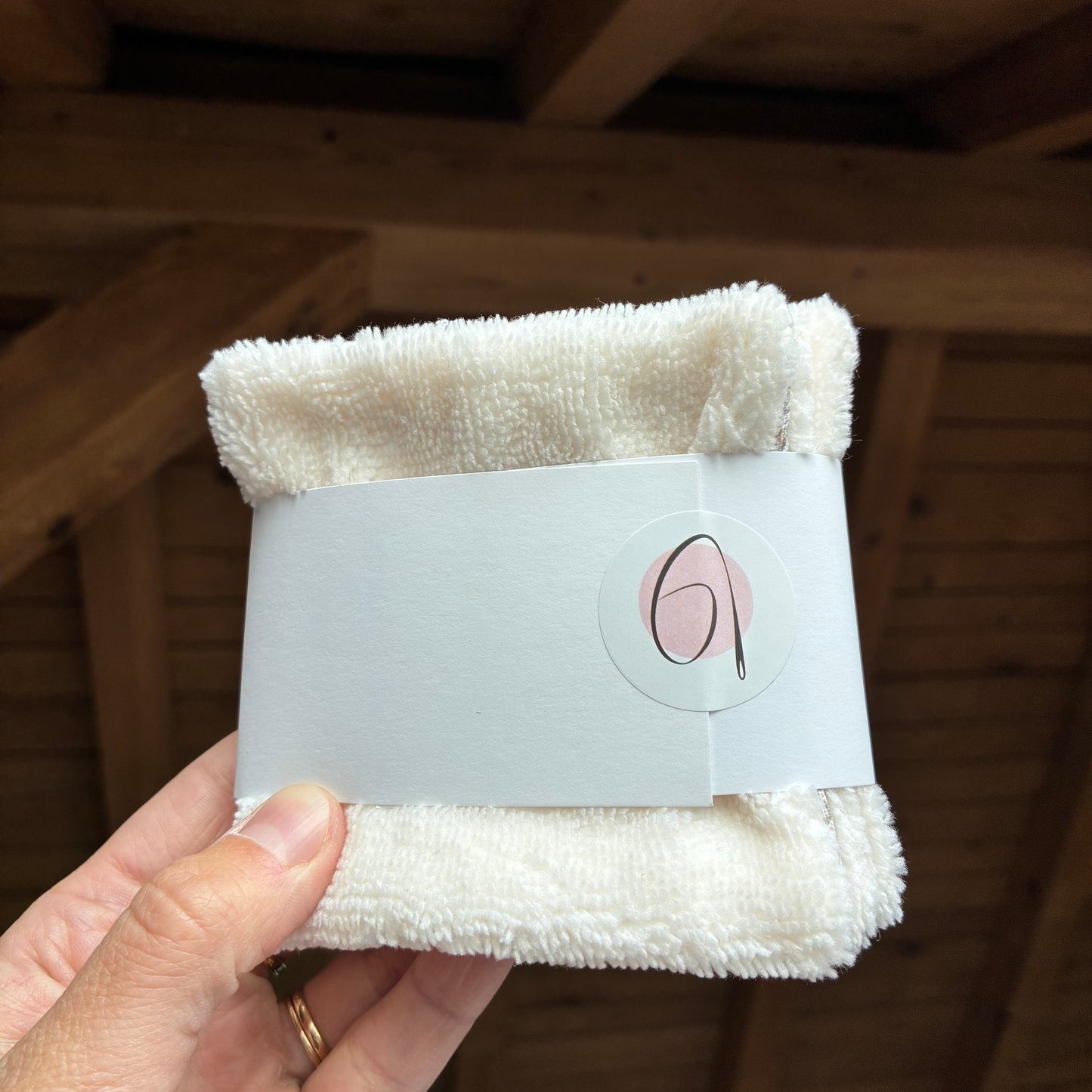 Les lingettes lavables en éponge de bambou