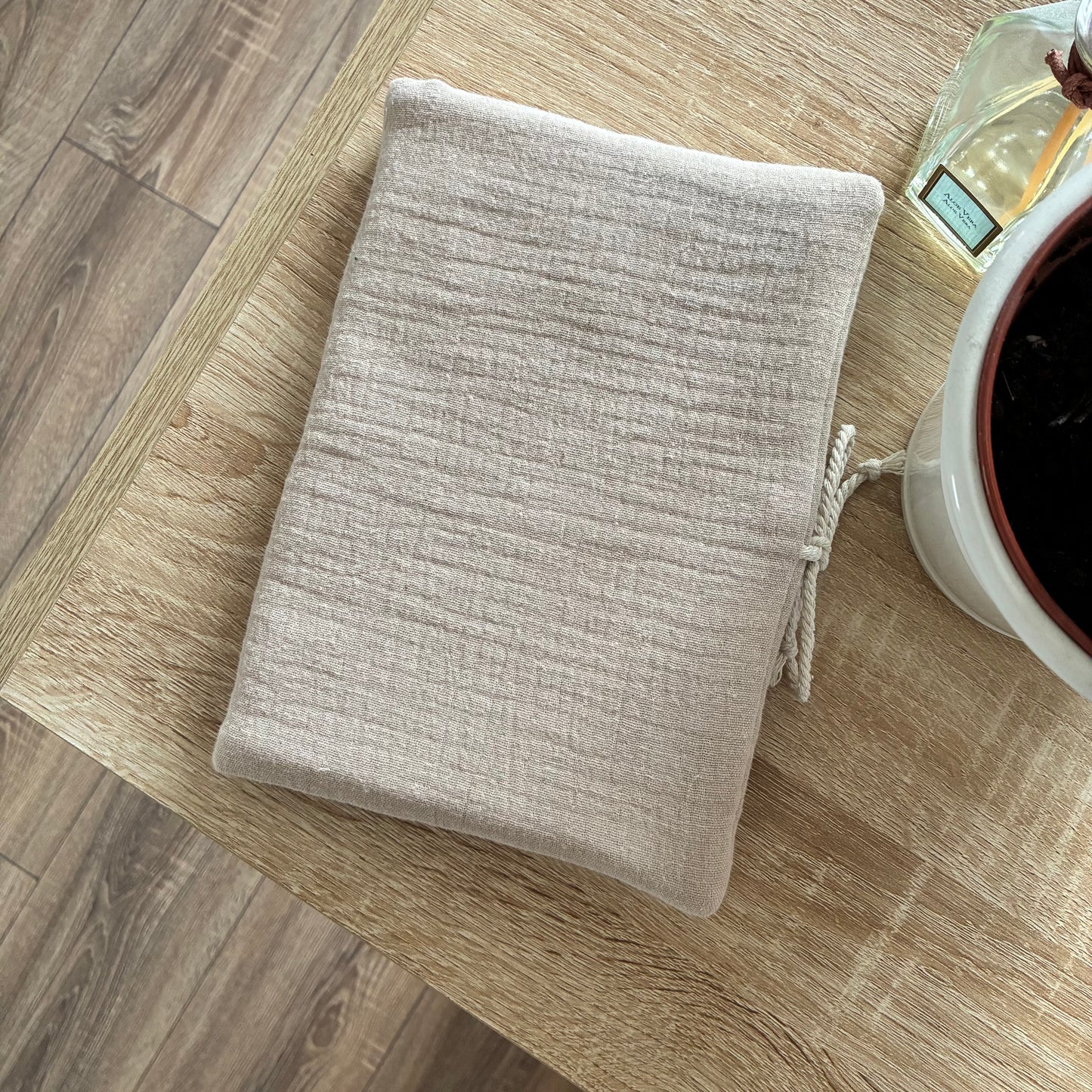 Black corduroy book cover - customizable