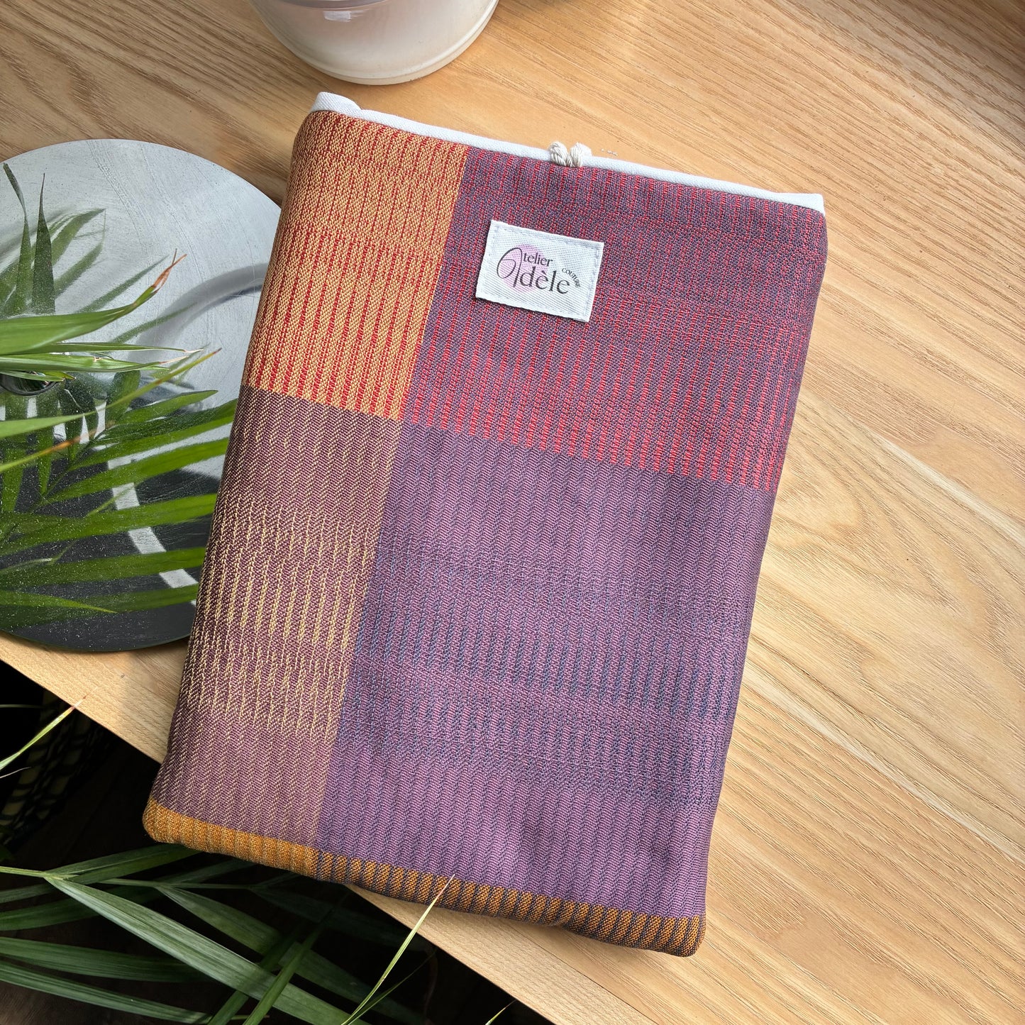 Protège-livre BROCHÉ printemps tissus  Garnier Thiebaut
