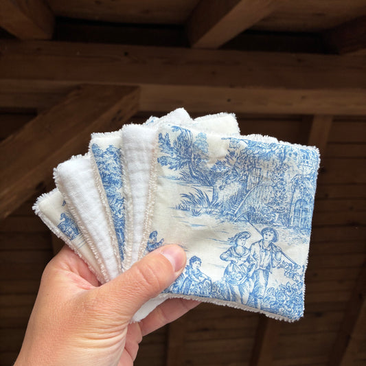Les lingettes lavables en éponge de bambou