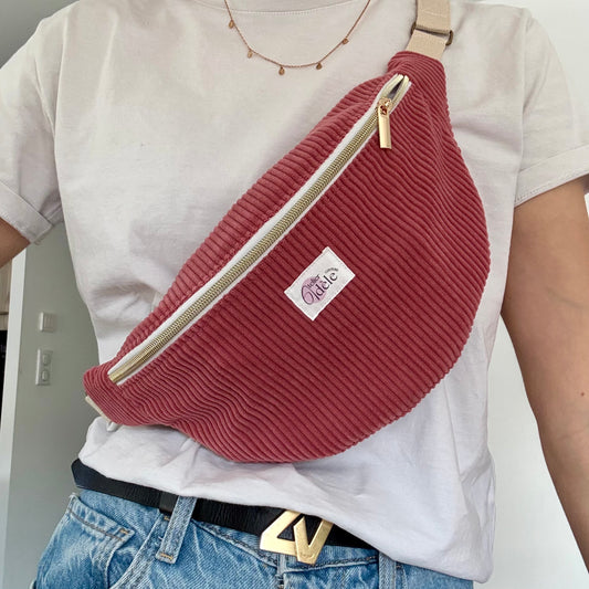 Red corduroy banana