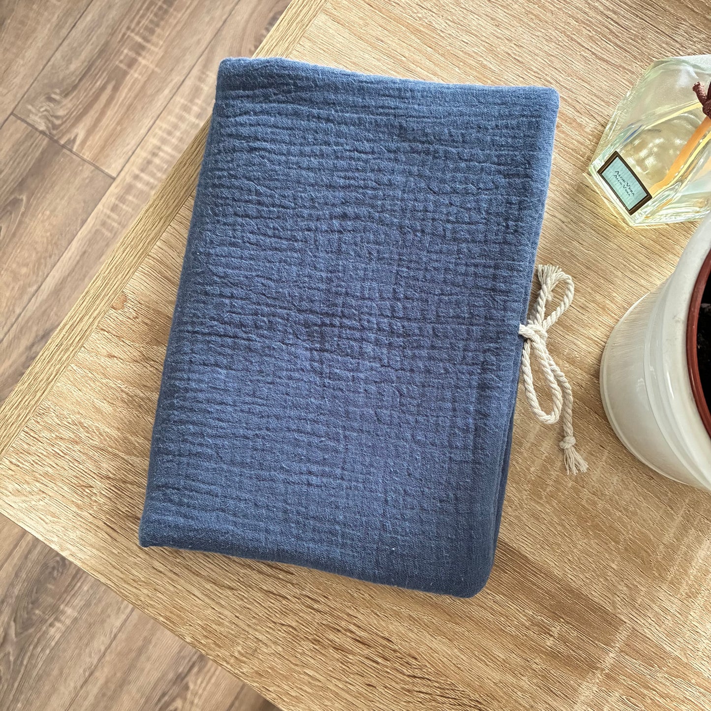 Black corduroy book cover - customizable
