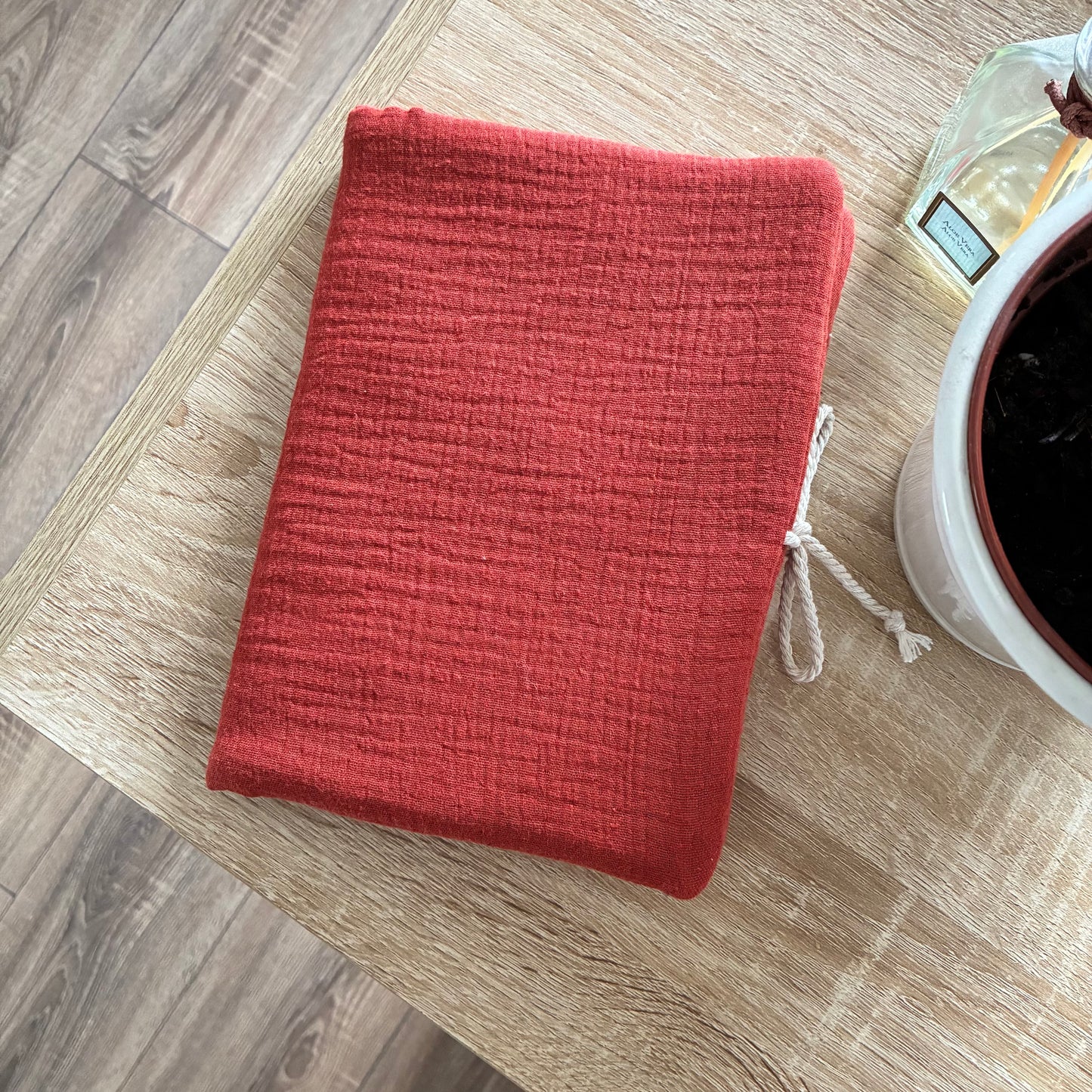 Black corduroy book cover - customizable